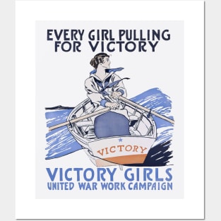 Victory poster, recruiting women Posters and Art